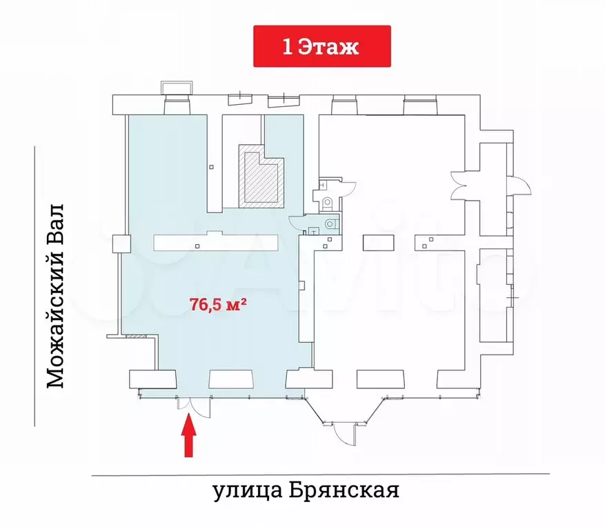 Аренда Помещения на Брянской - 76,5 м - Фото 0
