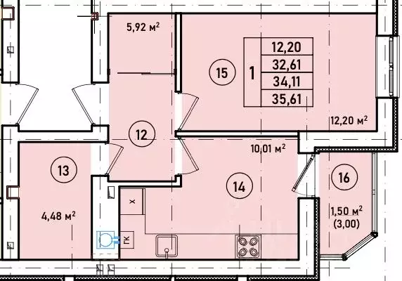 1-к кв. Калининградская область, Гурьевск Новая Резиденция жилой ... - Фото 1
