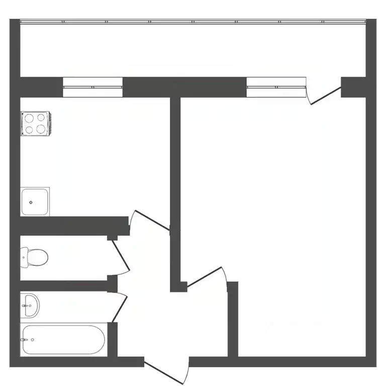 1-к кв. Тюменская область, Тюмень ул. Щорса, 7А (33.0 м) - Фото 0