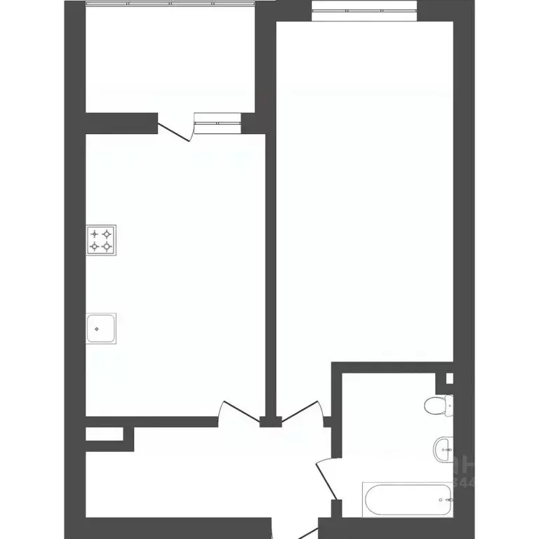 1-к кв. Тюменская область, Тюмень проезд Тихий, 2 (37.1 м) - Фото 2