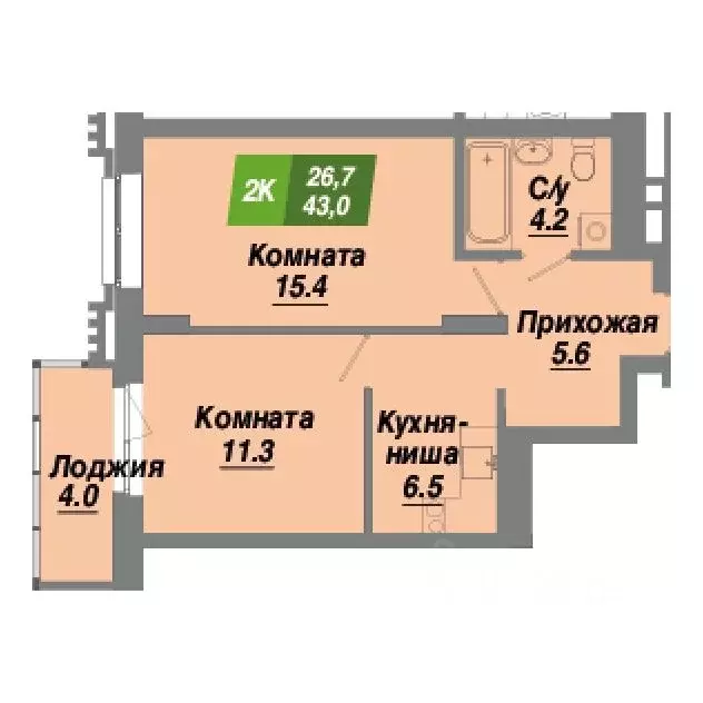 2-к кв. Новосибирская область, Новосибирск Калининский квартал жилой ... - Фото 0