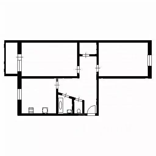 2-к кв. Воронежская область, Воронеж Вольная ул., 44 (47.0 м) - Фото 2