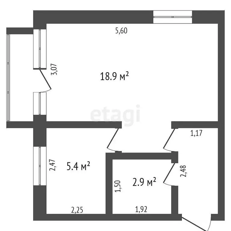 1-комнатная квартира: Кемерово, Красноармейская улица, 121А (31.1 м) - Фото 0