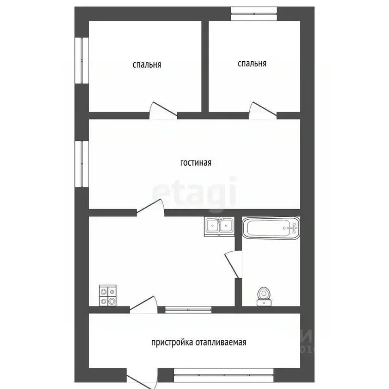 Дом в Саратовская область, Балашов Малый Революционный пер., 26 (50 м) - Фото 2