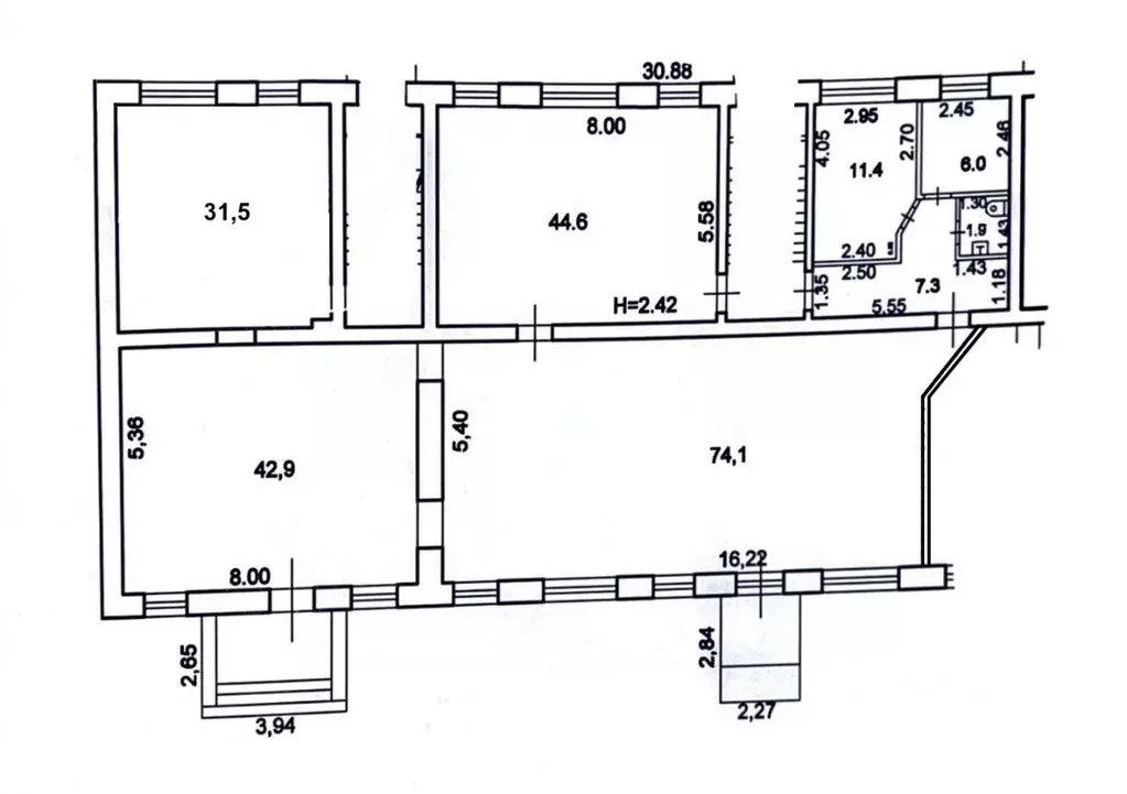 Торговая площадь в Карелия, Петрозаводск ул. Дзержинского, 10 (220 м) - Фото 2