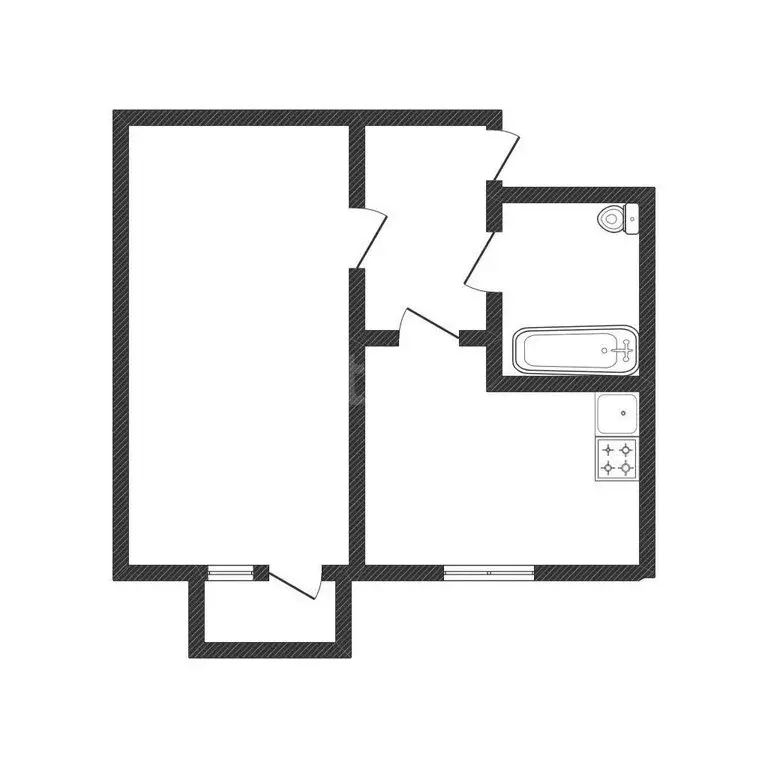 1-комнатная квартира: Бийск, Приречная улица, 2/3 (31.4 м) - Фото 1