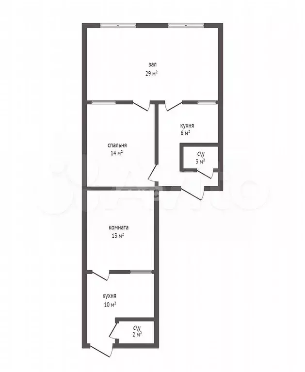 3-к. квартира, 85 м, 1/5 эт. - Фото 0