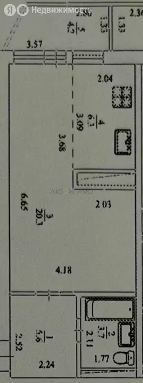 Квартира-студия: Уфа, улица Шмидта, 158 (35.9 м) - Фото 1