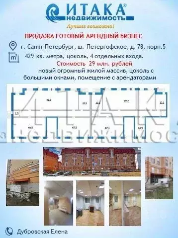 Помещение свободного назначения в Санкт-Петербург Петергофское ш., ... - Фото 0