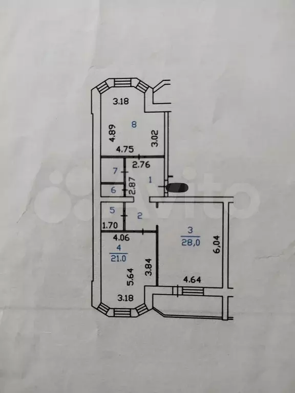2-к. квартира, 90 м, 1/5 эт. - Фото 0