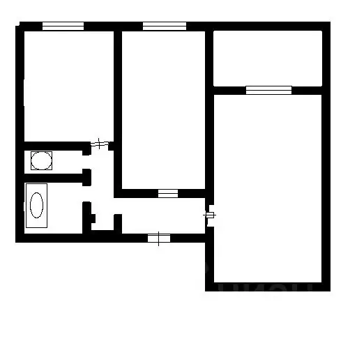 2-к кв. Новосибирская область, Новосибирск Приморская ул., 23 (45.0 м) - Фото 1