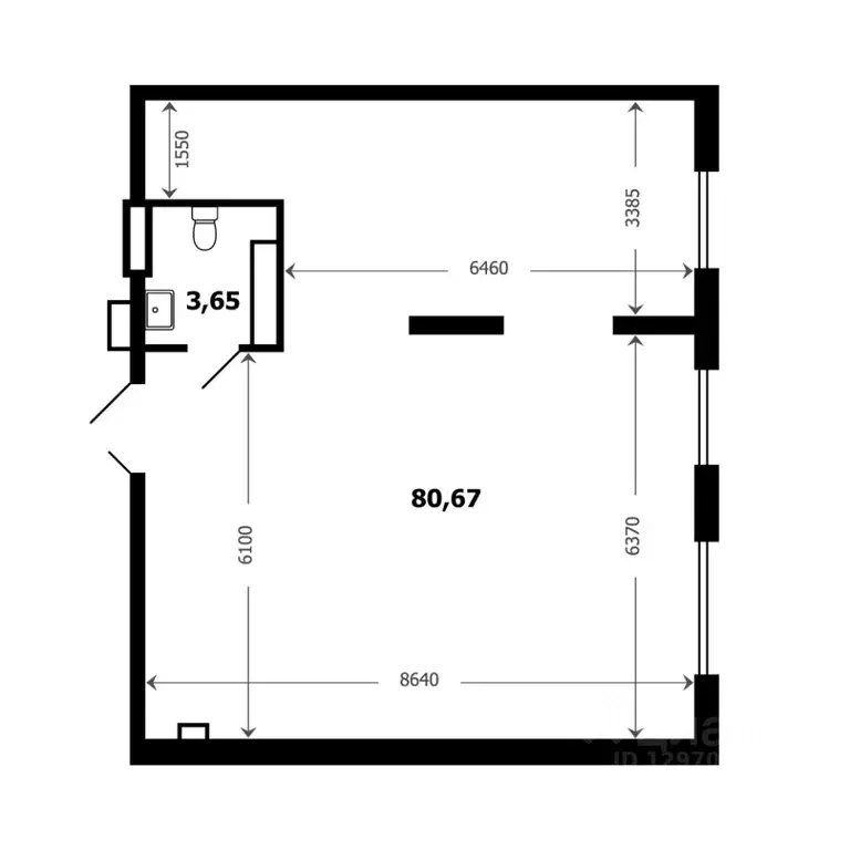 Помещение свободного назначения в Татарстан, Казань Квартал Сюита ... - Фото 1