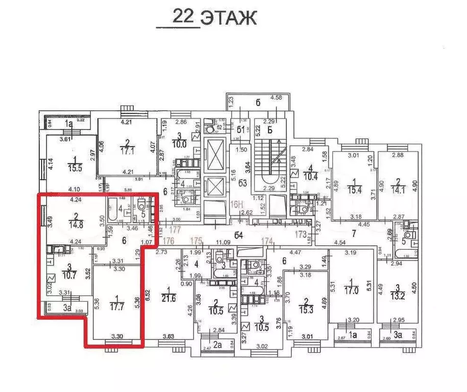 2-к. квартира, 32,5 м, 22/22 эт. - Фото 1