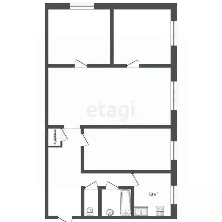 4-к кв. Нижегородская область, Выкса Гоголя мкр, 16 (60.1 м) - Фото 1