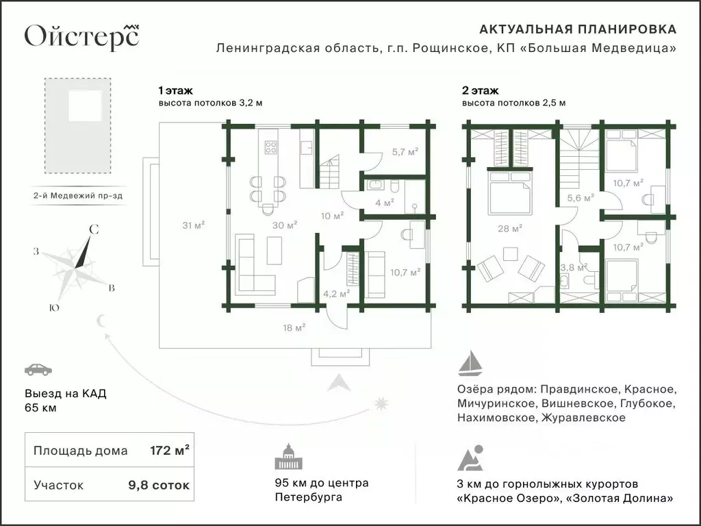 Дом в Ленинградская область, Выборгский район, Рощинское городское ... - Фото 2
