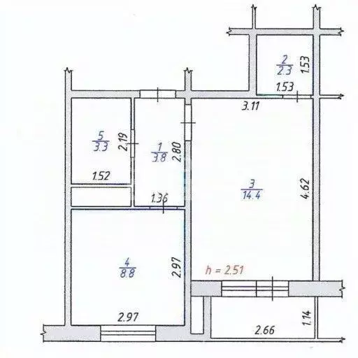 1-к кв. Удмуртия, Ижевск ул. Героя России Ильфата Закирова, 20 (32.6 ... - Фото 1