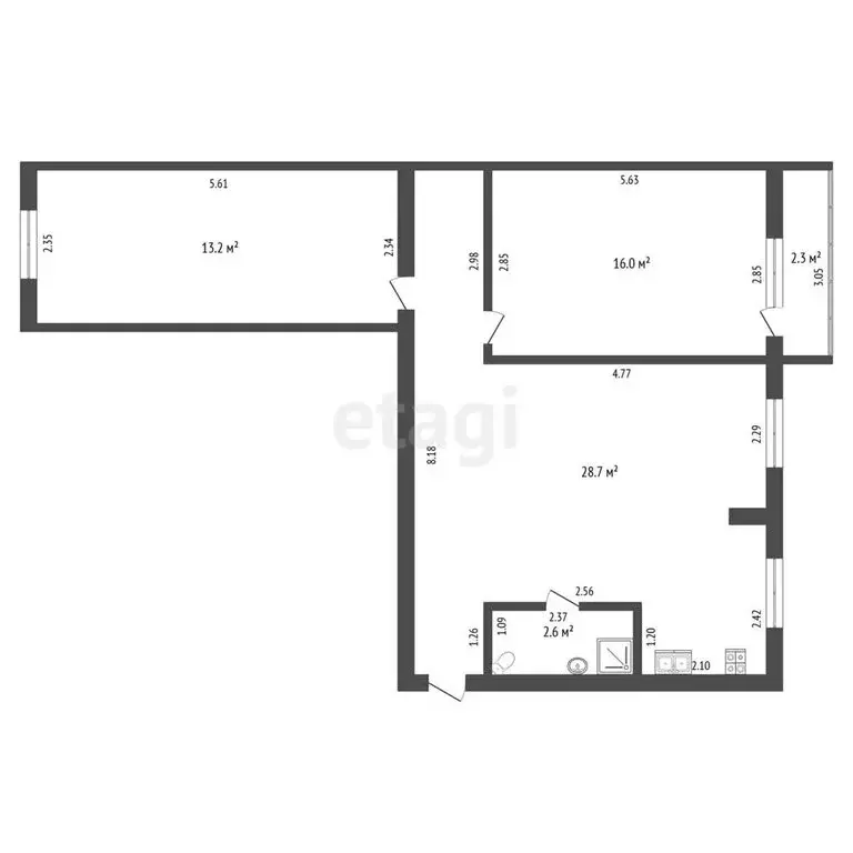 3-комнатная квартира: Тамбов, Советская улица, 160 (58.4 м) - Фото 0