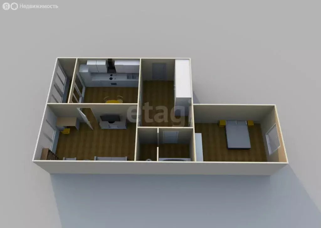 2-комнатная квартира: Южно-Сахалинск, улица Алексея Максимовича ... - Фото 1