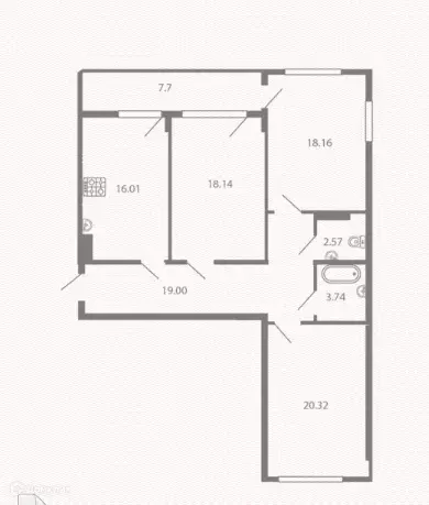 Продаётся 3-к квартира, 105.6 м - Фото 1
