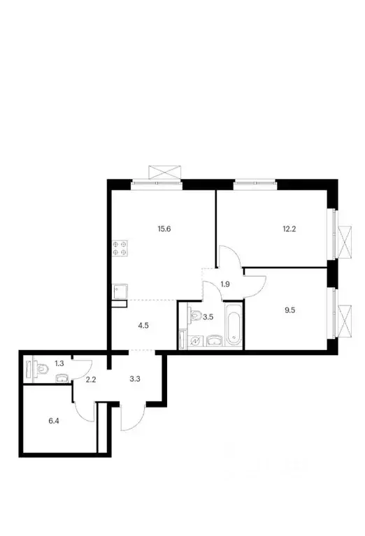 3-к кв. Москва Люблинская ул., 72к3 (60.4 м) - Фото 0