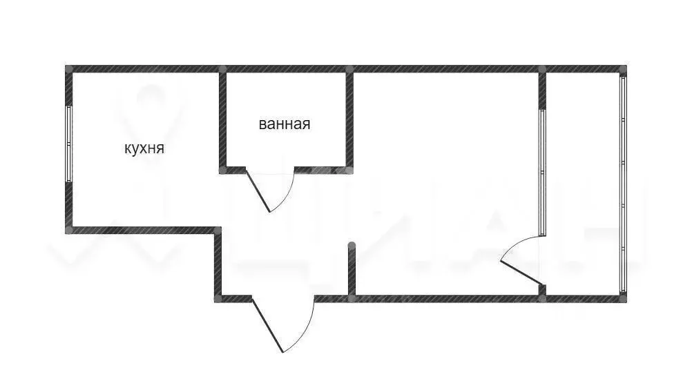 1-к кв. Омская область, Омск ул. 10-я Чередовая, 25 (39.9 м) - Фото 1