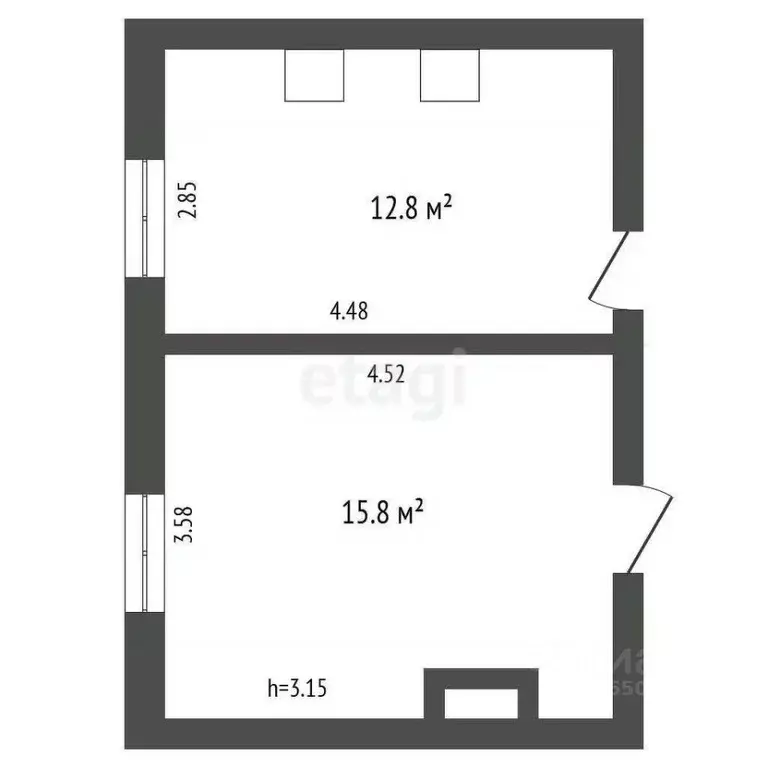 Комната Севастополь просп. Юрия Гагарина, 35 (15.8 м) - Фото 2