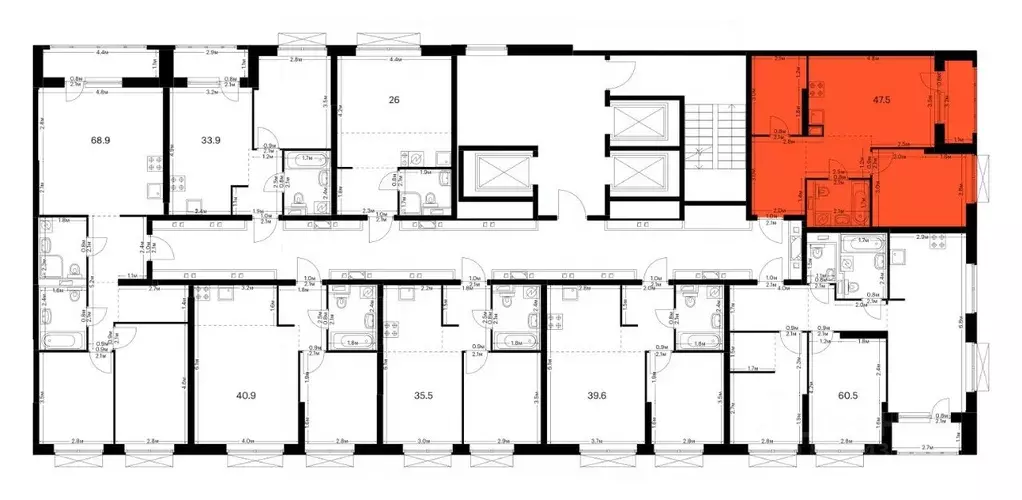 1-к кв. Татарстан, Казань Сиберово жилой комплекс, 1 (47.5 м) - Фото 2