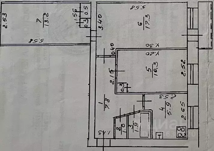 3-к кв. Башкортостан, Уфа просп. Салавата Юлаева, 1/1 (59.3 м) - Фото 1