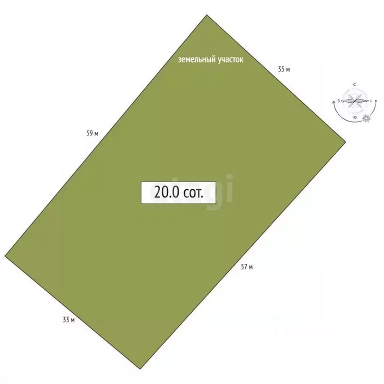 Участок в Алтай, Усть-Коксинский район, с. Огневка  (20.0 сот.) - Фото 1