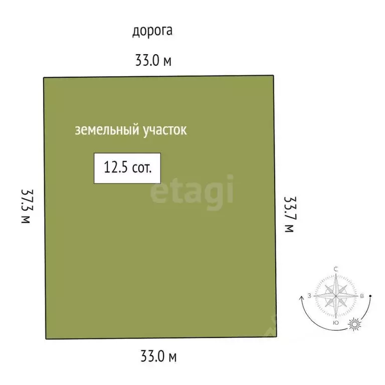 Участок в Тюменская область, Тюменский район, Новокаменский кп  (12.5 ... - Фото 0