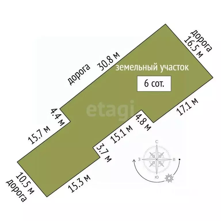 Участок в Крым, Симферополь ул. Сельвинского (6.0 сот.) - Фото 2