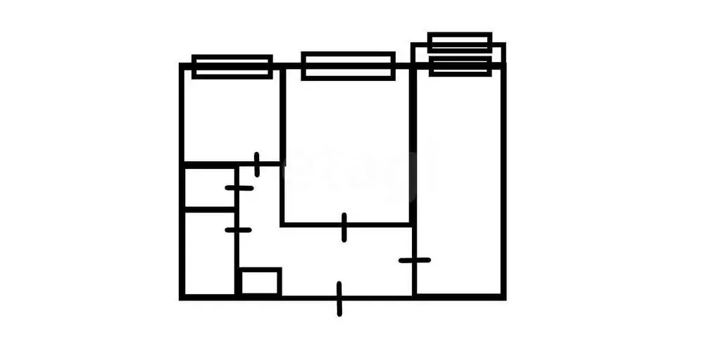 2-комнатная квартира: Новокузнецк, проспект Строителей, 100 (52.4 м) - Фото 1
