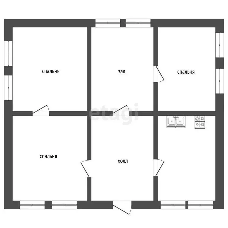 Дом в село Кенже, улица Братьев Кешевых (82.1 м) - Фото 1