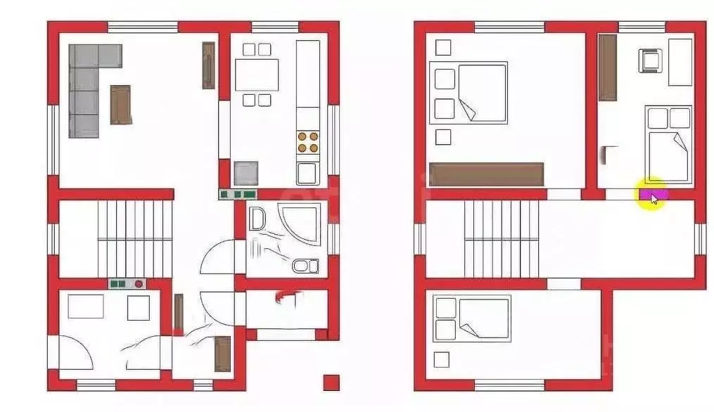 Дом в Татарстан, Лаишевский район, Егорьевское с/пос, Зимняя Горка-2 ... - Фото 2