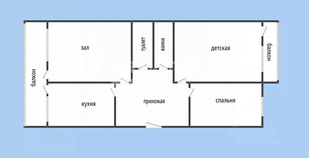3-к кв. Дагестан, Махачкала ул. Кадиева, 21А (102.0 м) - Фото 2