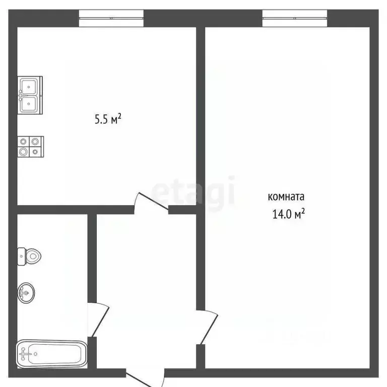 1-к кв. Ярославская область, Ярославль ул. Серго Орджоникидзе, 29 ... - Фото 1