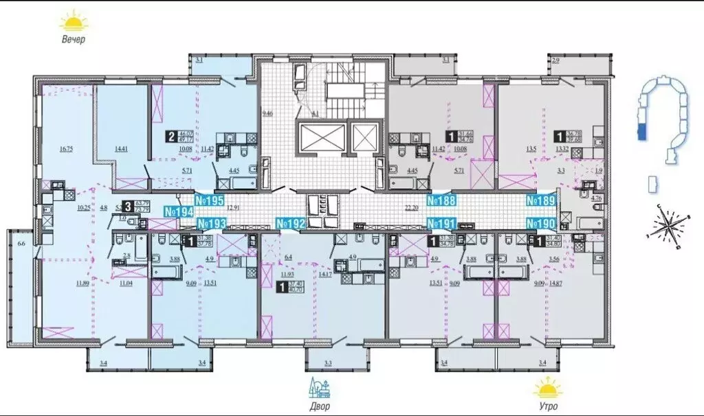 1-комнатная квартира: Иркутск, микрорайон Ново-Ленино, территория 1-й ... - Фото 1