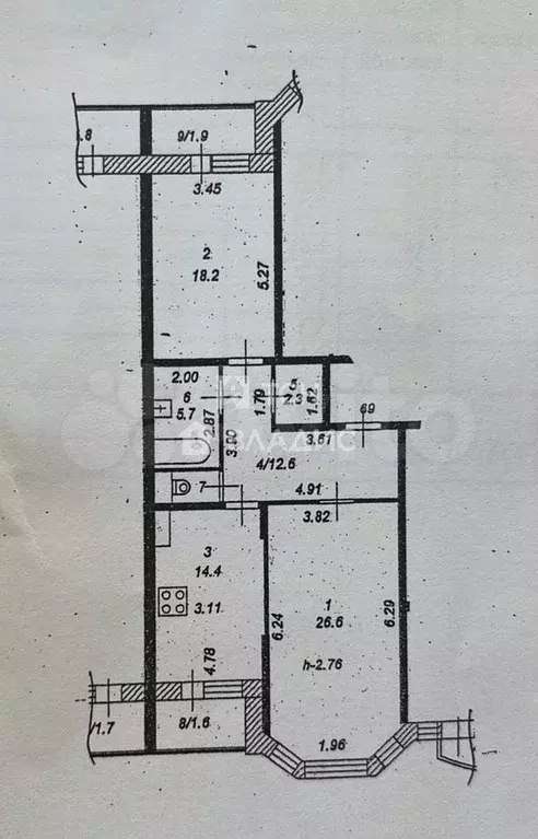 2-к. квартира, 81 м, 6/15 эт. - Фото 0