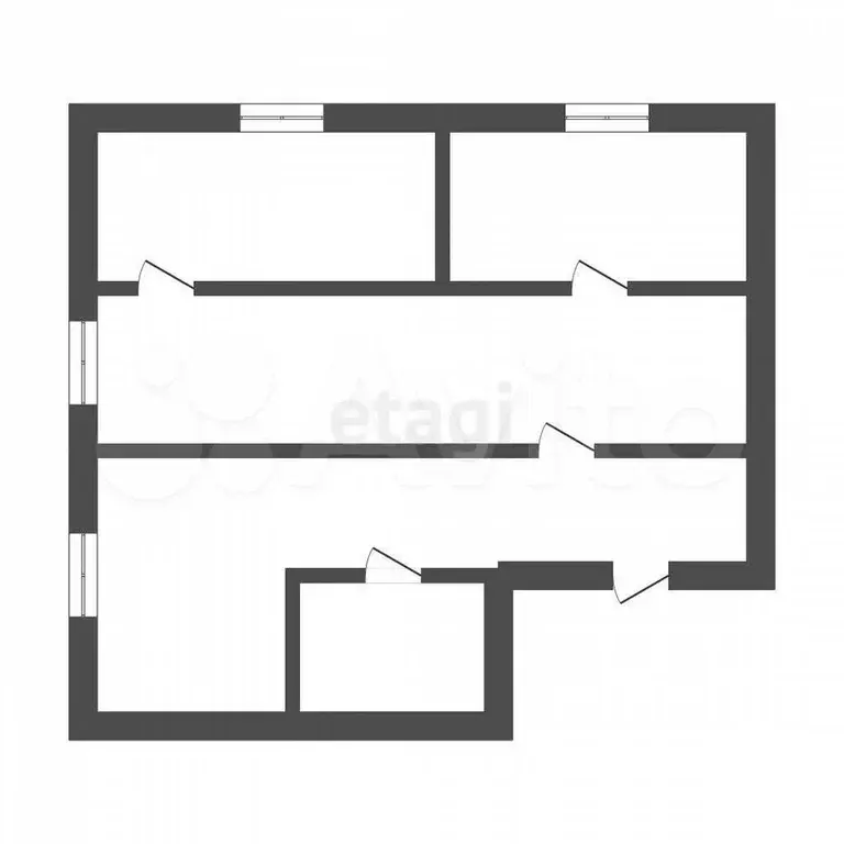 3-к. квартира, 58,7 м, 1/5 эт. - Фото 0