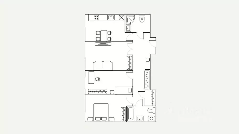 3-к кв. Москва ул. Василисы Кожиной, 13 (101.0 м) - Фото 2