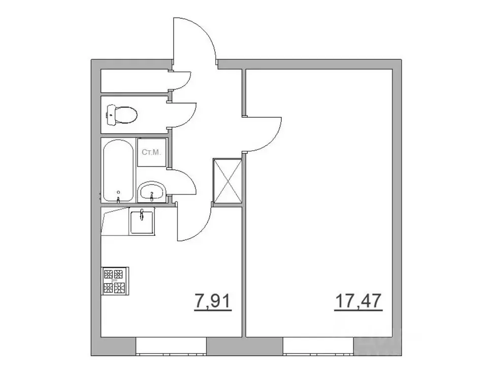 Продаётся 1-к квартира, 33.7 м - Фото 0