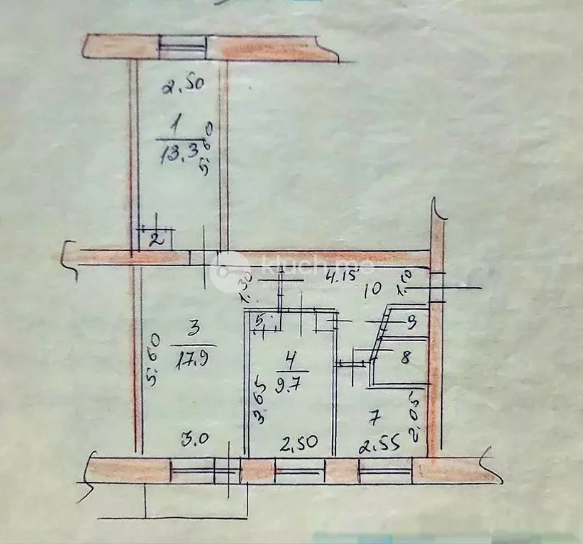 3-к кв. Татарстан, Казань Хлебозаводская ул., 5 (58.4 м) - Фото 1