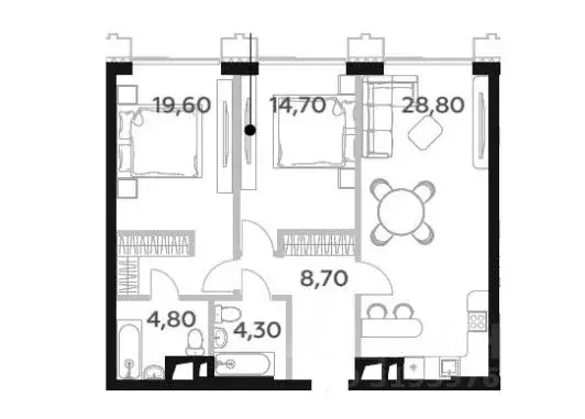 2-к кв. Москва просп. Генерала Дорохова, 49к2 (81.69 м) - Фото 1