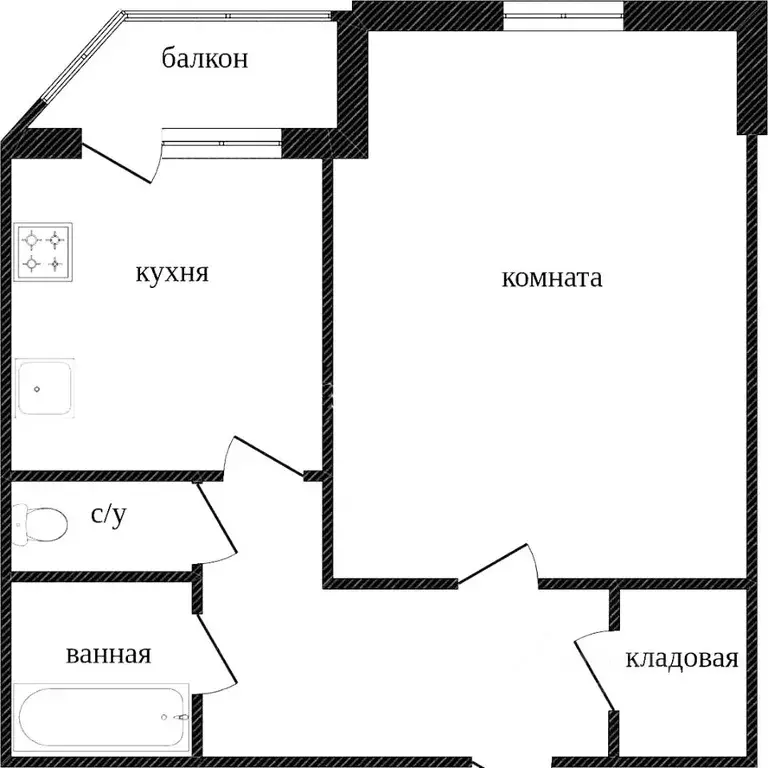 1-к кв. Ханты-Мансийский АО, Сургут ул. Крылова, 7 (45.1 м) - Фото 1