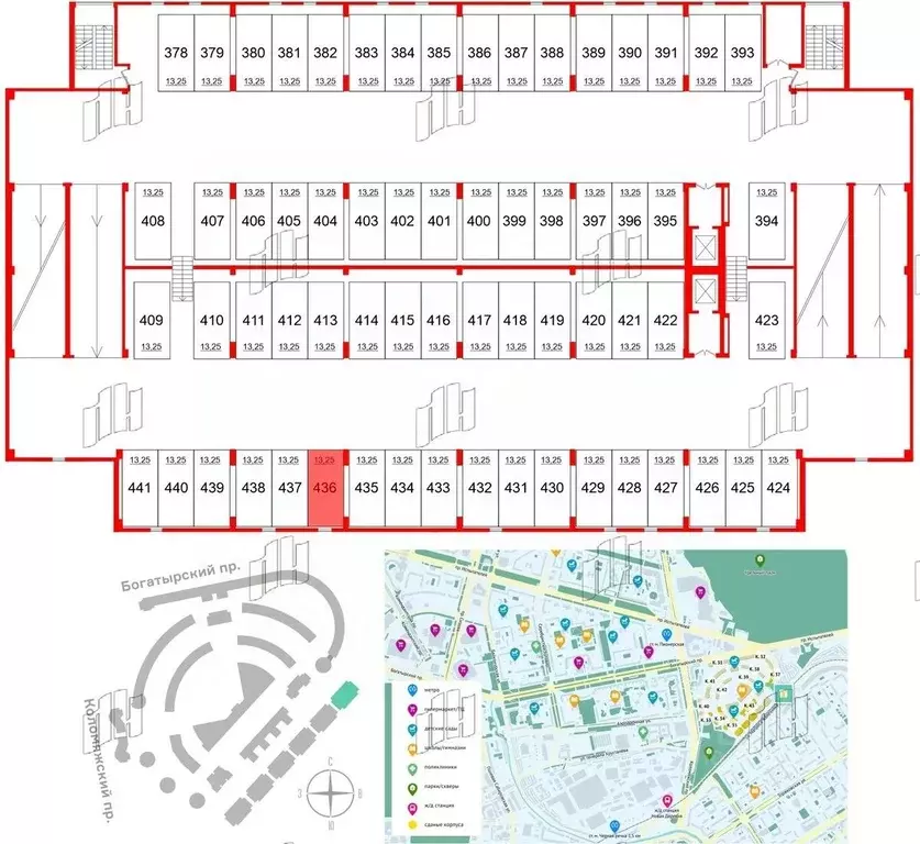 Гараж в Санкт-Петербург Коломяжский просп., 13к2 (13 м) - Фото 0