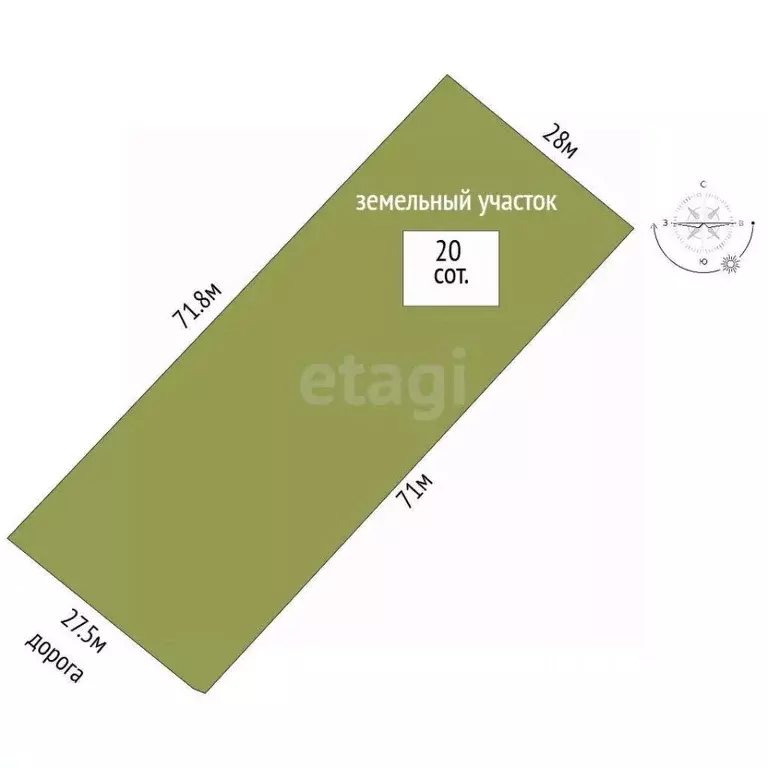 Участок в Крым, Симферопольский район, с. Урожайное ул. Подгорная ... - Фото 2