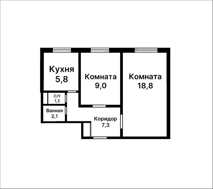 2-к кв. Московская область, Ленинский городской округ, пос. Развилка ... - Фото 1