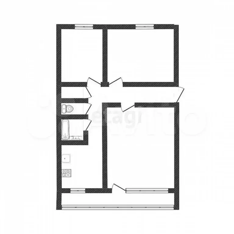 3-к. квартира, 62 м, 4/5 эт. - Фото 0