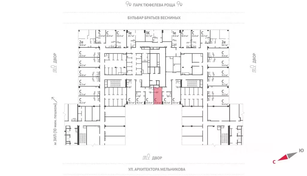 Помещение свободного назначения в Москва Зиларт жилой комплекс, ... - Фото 2