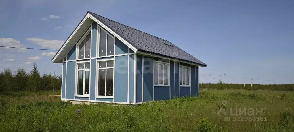 Дом в Марий Эл, Медведевский район, Азяковское с/пос, д. Шеклянур ул. ... - Фото 1